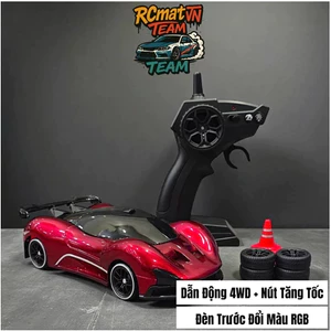 Xe Drift RC mini điều khiển từ xa có điều tốc Pagani, tốc độ cao 1/24 +25km/h - pin sạc, siêu bền