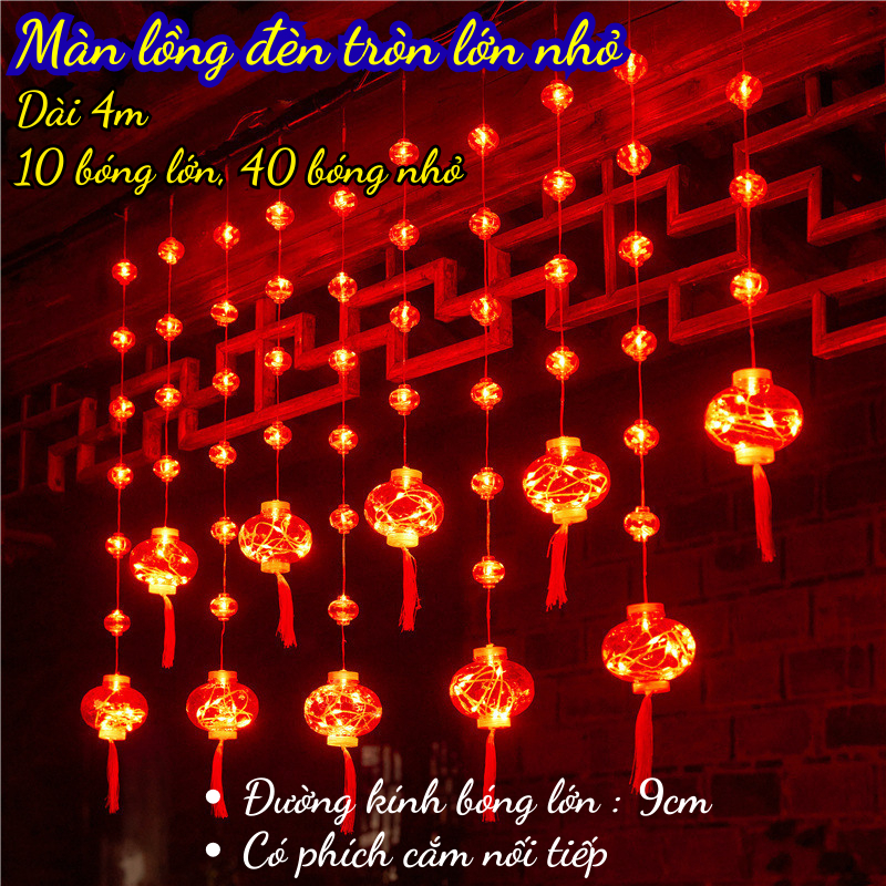 Đèn Rèm Lồng Đèn LED Trang trí Lễ Tết nhiều mẫu