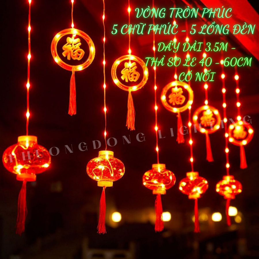 Đèn Rèm Lồng Đèn LED Trang trí Lễ Tết nhiều mẫu
