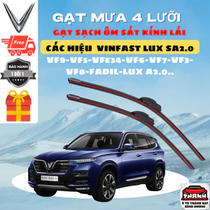 Gạt Mưa Ô Tô VINFAST LUX SA2.0, LUX A,Fadil, VFe34, VF3,5,6,7,8,9. HERIO, LIMO GREEN, Lưỡi Silicon NANO Gạt Sạch Êm.VF3K