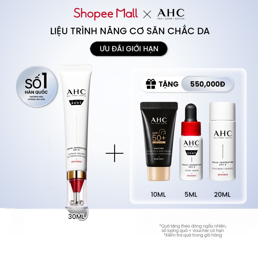 Kem mắt cho mặt chống lão hóa săn chắc da PROSHOT COLLA-JUVENATION LIFT 4 AHC 30ML