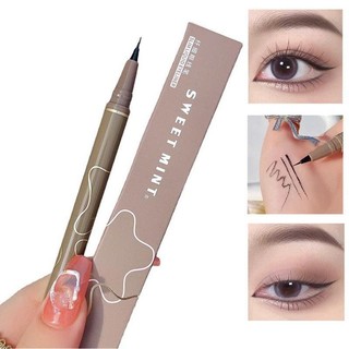 Bút Chì Bạc Hà Ngọt Ngào Màu Siêu Mỏng Bút Kẻ Mắt Nước Bền Lâu Trang Điểm Mắt Không Thấm Nước Màu 01