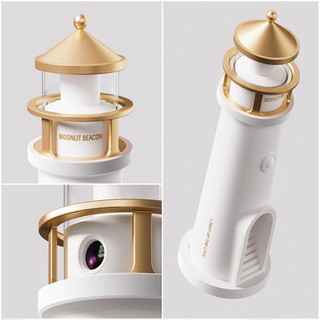 Đèn ngủ - Chiếu hình mặt trăng 3D - kèm loa Blutooth - Decor phòng, làm quà tặng | Moonlit Beacon