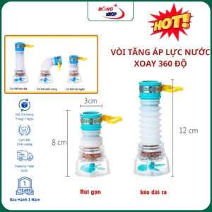 Vòi Lọc Nước Rửa Bát Tăng Áp Xoay 360 Có Thể Kéo Ra Thu Vào Chống Bắn Nước, Có Hạt Lọc Chống Cặn Rễ Ràng Lắp Đặt