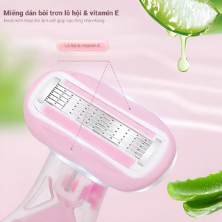 [Có che tên] Dao cạo nữ Cao Cấp 5 lớp kép cho lông Bikini, Ria mép, Nách, Chân Tay không xước da - Mono Routine