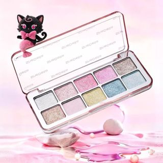 [Y356] Bảng Phấn Mắt SHEDELLA Dream Color 10 Ô - Nhũ, Lì, Mịn, Tone Màu Đa Dạng, Bền Màu Lâu Trôi