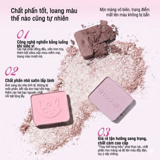 [Y356] Bảng Phấn Mắt SHEDELLA Dream Color 10 Ô - Nhũ, Lì, Mịn, Tone Màu Đa Dạng, Bền Màu Lâu Trôi