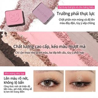 [Y356] Bảng Phấn Mắt SHEDELLA Dream Color 10 Ô - Nhũ, Lì, Mịn, Tone Màu Đa Dạng, Bền Màu Lâu Trôi