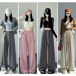 Quần xuông kẻ ngang mẫu mới 2025