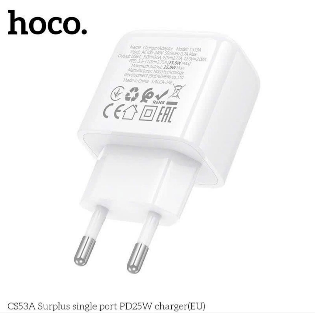 Củ sạc typec hoco CS53A sạc nhanh 25w .