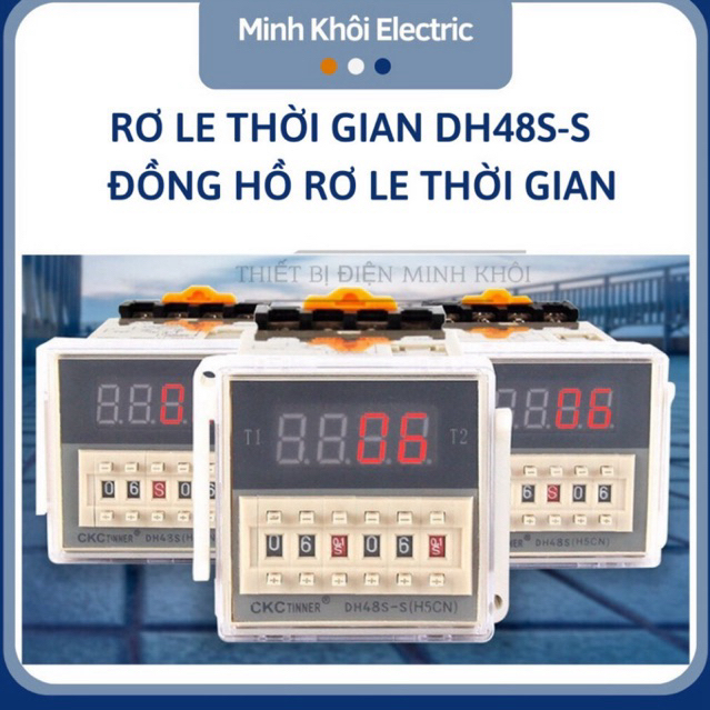 rơ le thời gian omron DH48S-S 220V, đồng hồ rơ le thời gian DH48S-1Z, timer omron DH48S-2Z,relay thời gian Cao Cấp