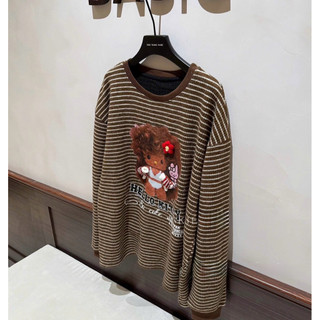 •𝙆𝙞𝙣𝙜𝙨𝙝𝙤𝙥𝙗𝙚𝙖𝙪𝙩𝙮•Áo Nỉ Kẻ Búp Bê Fom Thụng QC