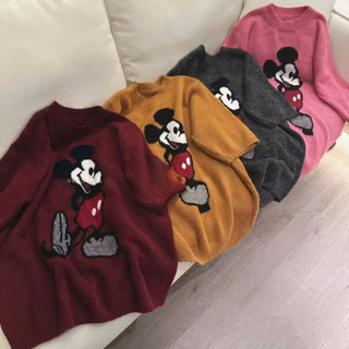 [Về Sẵn]•𝙆𝙞𝙣𝙜𝙨𝙝𝙤𝙥𝙗𝙚𝙖𝙪𝙩𝙮•Áo Phông Len Mickey Tay Lửng QC