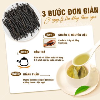 Chè đắng Cao Bằng 100g, trà đắng, cuộn lá đẹp, nguyên lá, không vụn, không lẫn tạp chất