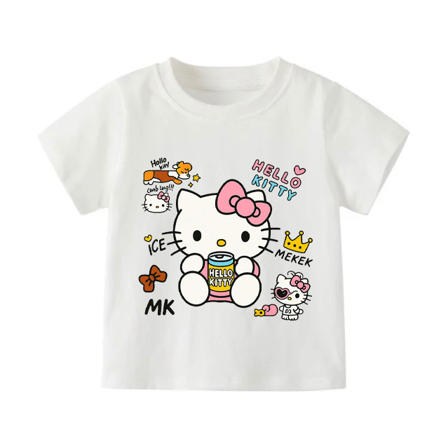 👕 Áo Thun Bé Gái mềm mịn thoáng mát in hình dễ thương 👕 AT437