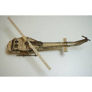 HDLaser Mô Hình Máy Bay Gỗ DIY Lắp Ghép 3D – Puzzle Gỗ Trang Trí Bàn Làm Việc Desk Decor HDF005(30x20x10cm)