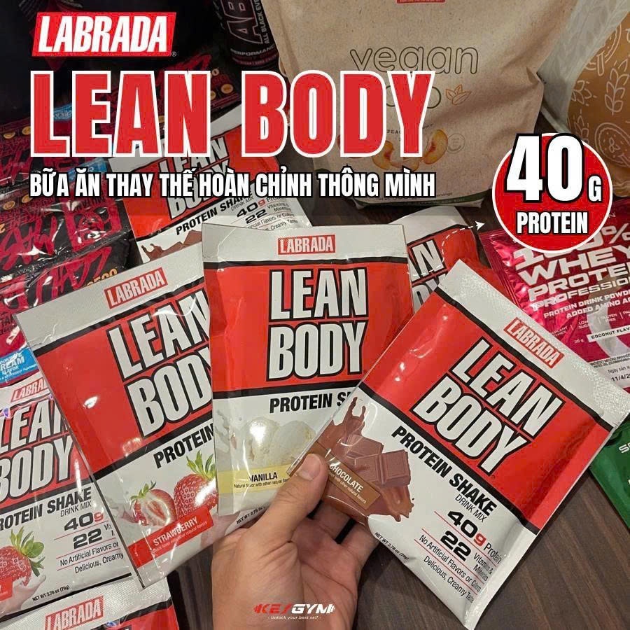 10 Gói Lean Body Bữa Ăn Thay Thế Dinh Dưỡng 79GRAM - KEYGYM