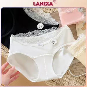 Quần lót cotton cao cấp sang trọng cạp vừa tôn dáng viền ren gợi cảm sexy xinh xắn cute LANIXA L5310