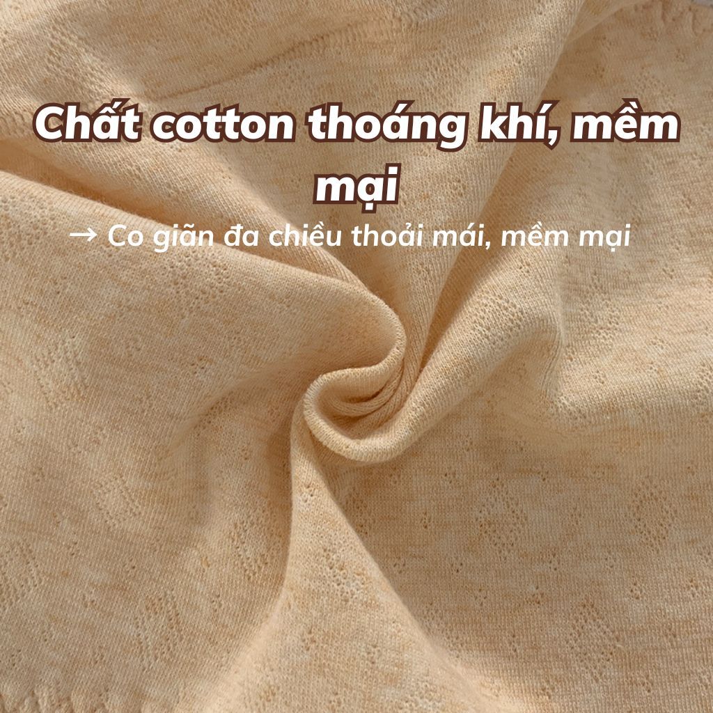 Quần lót nữ cotton kháng khuẩn thoáng khí co giãn linh hoạt viền quần bèo xinh xắn cute LANIXA L5210