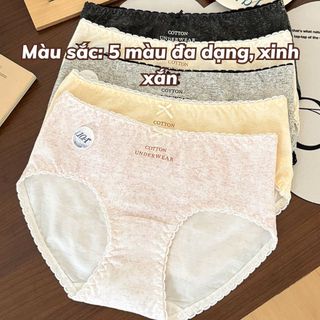 Quần lót cotton nữ cao cấp thoáng khí mềm mại cạp vừa tôn dáng gợi cảm đáy lót 2 lớp DEVARI L5210