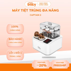 MÁY TIỆT TRÙNG SẤY KHÔ NẤU CHÁO THÔNG MINH TÍCH HỢP HÂM SỮA FATZ BABY CAPTIAN 2 FB4315SL