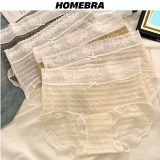 Quần lót nữ lụa cao cấp sang trọng mềm mại viền ren cute đáy lót lưới thoáng khí kháng khuẩn L5904
