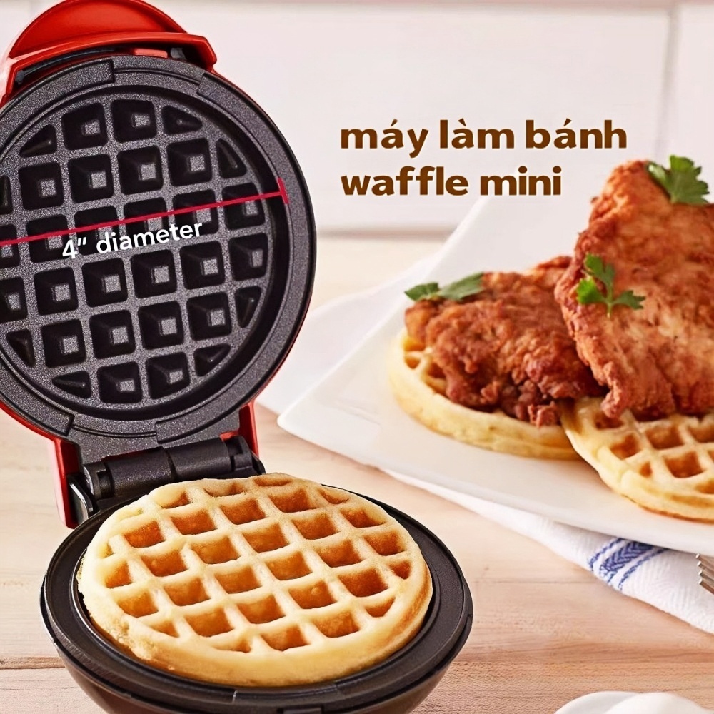 Aimi Phiên bản giới hạn Vỏ trái tim Tết máy làm bánh waffle mini máy làm bánh Máy nướng bánh