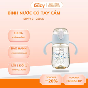 Bình tập uống nước Sippy 2 250ml nhựa PPSU phao 360 độ Fatz Baby