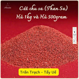 Cát chu sa (Thân Sa) Hủ 1kg và Hủ 500gram, Phong Thủy Trấn Trạch,Tẩy Uế,Trừ Tà - CXNP263
