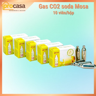 Gas Soda Co2 Mosa Hộp 10 viên - Sản xuất tại Đài Loan