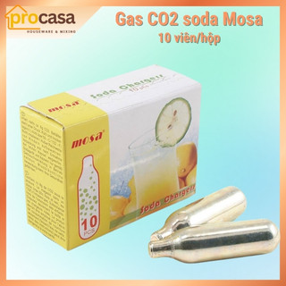 Gas Soda Co2 Mosa Hộp 10 viên - Sản xuất tại Đài Loan