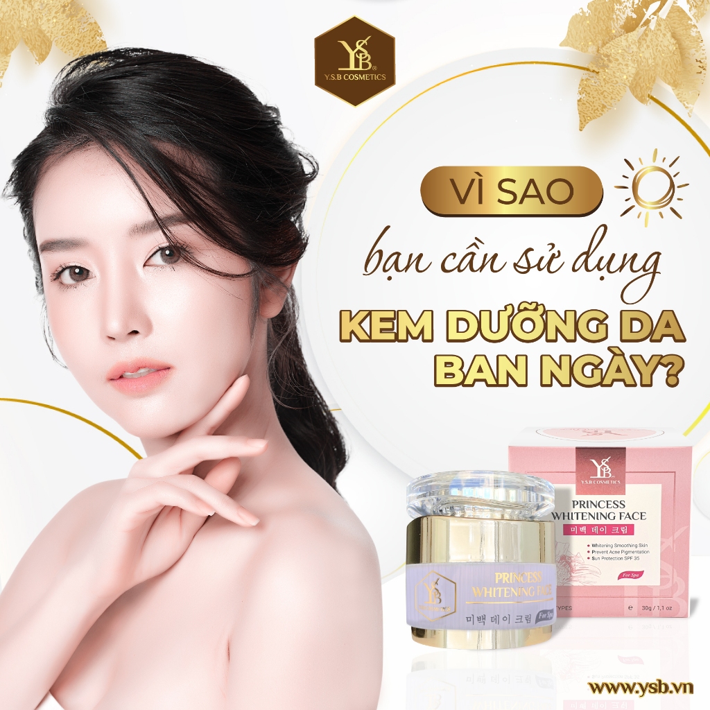 [GIÁ SỐC 95K - 30g] Kem Ngày Sữa Ong Chúa YSB - Nâng Tone Trắng Sứ, Thay Thế Kem Nền (Hàng Hãng)