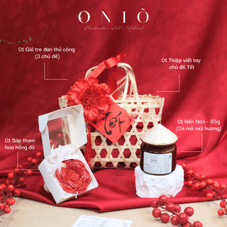 Set quà tặng Tết "Nếp Xưa"-Oniõ,hương tinh dầu thiên nhiên,QTT-001