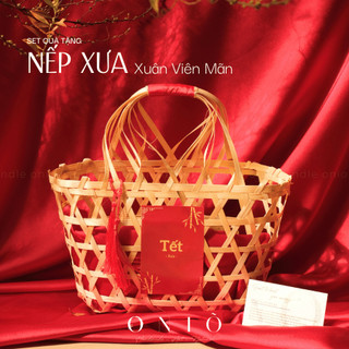 Set quà tặng Tết "Nếp Xưa"-Oniõ,hương tinh dầu thiên nhiên,QTT-001