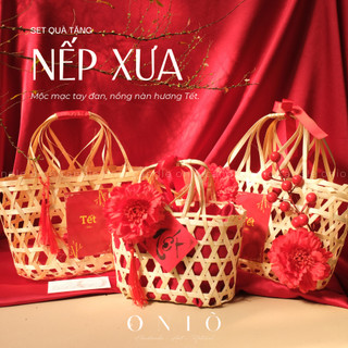 Set quà tặng Tết "Nếp Xưa"-Oniõ,hương tinh dầu thiên nhiên,QTT-001