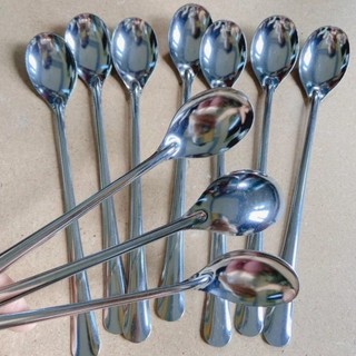 10 Cái Muỗng thìa cafe inox dày đẹp trơn muỗng sữa chua inox cao cấp - HHome