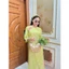 Set Quần ống rộng lụa mỹ truyền thống Áo dài cách tân suông xanh cốm không cổ tay lỡ phối khuy vải hồng trẻ trungT1461G