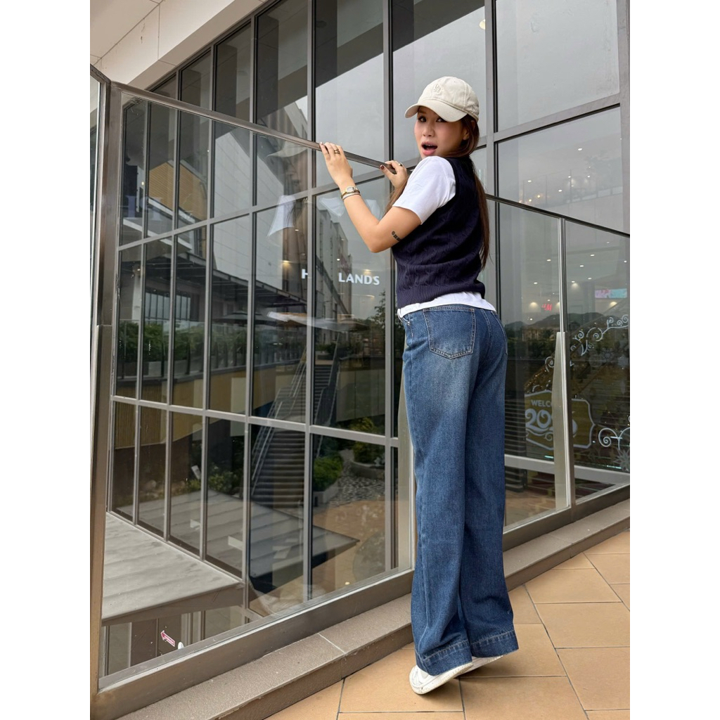 [Middua] JN163 Jeans loe không ôm đùi, túi xéo