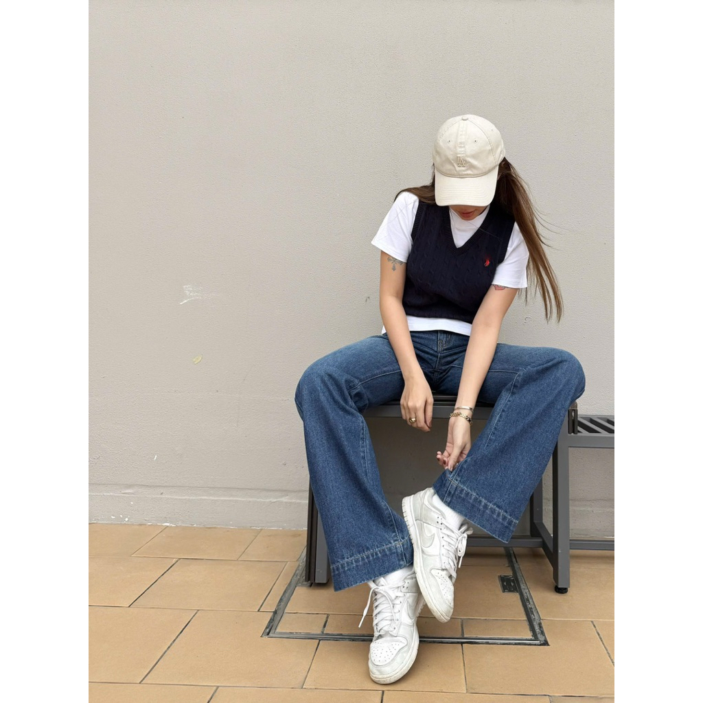 [Middua] JN163 Jeans loe không ôm đùi, túi xéo