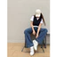 JN163 Jeans loe không ôm đùi, túi xéo