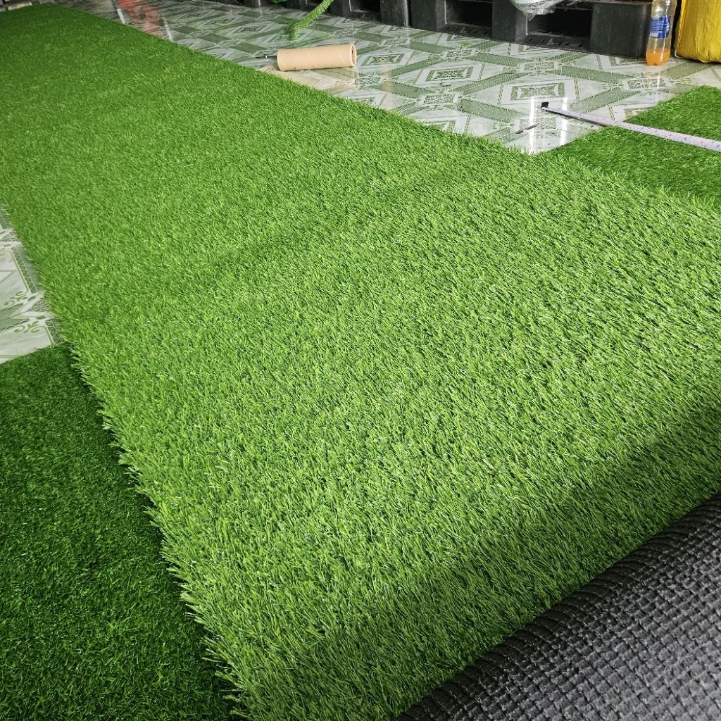 1m x 3m thảm cỏ nhân tạo 3cm cao cấp đế đúc dẻo không bụi đen, trải sàn, lối đi, sân vườn và dán tường