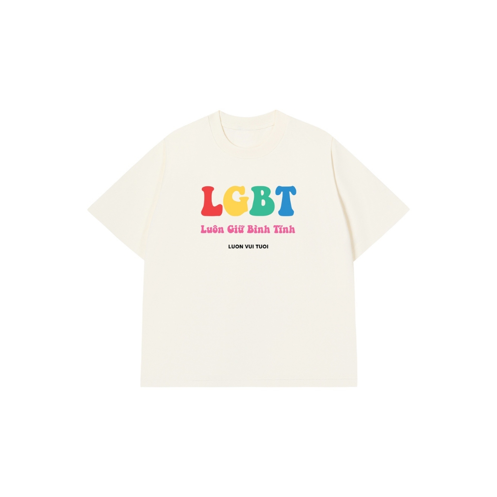 Áo Vớ Vẩn Vui Tươi Áo Thun LGBT Cotton 100% Oversize REDLABEL Nam Nữ TS52