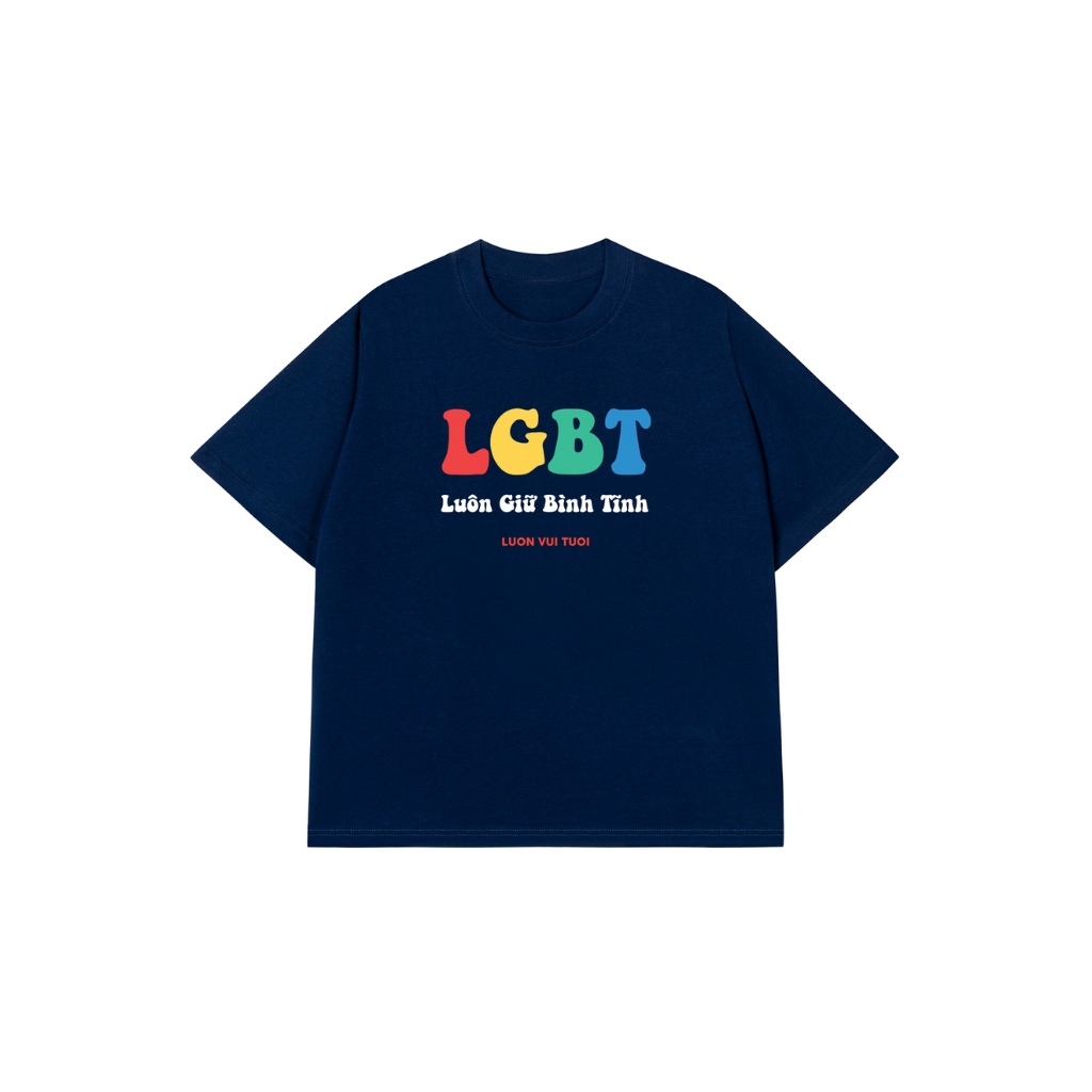Áo Vớ Vẩn Vui Tươi Áo Thun LGBT Cotton 100% Oversize REDLABEL Nam Nữ TS52