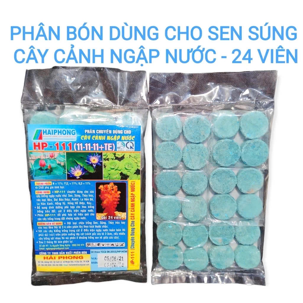 Phân bón chuyên dùng cho hoa sen, s.úng, cây cảnh ngập nước, giúp cung cấp dưỡng chất cho cây xanh tốt, nhiều hoa