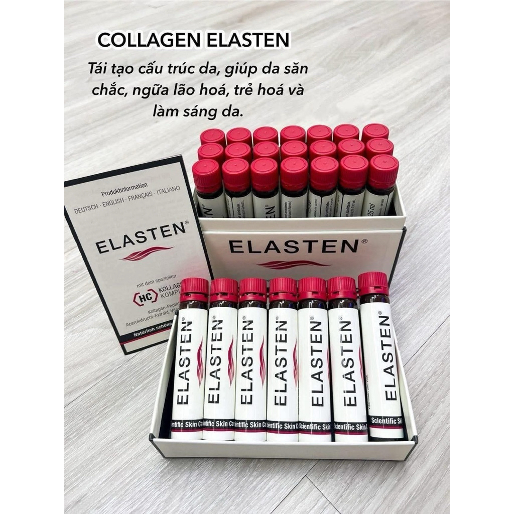 { Hàng công ty } Nước uống Collagen Elasten 25ml x 28+2 ống