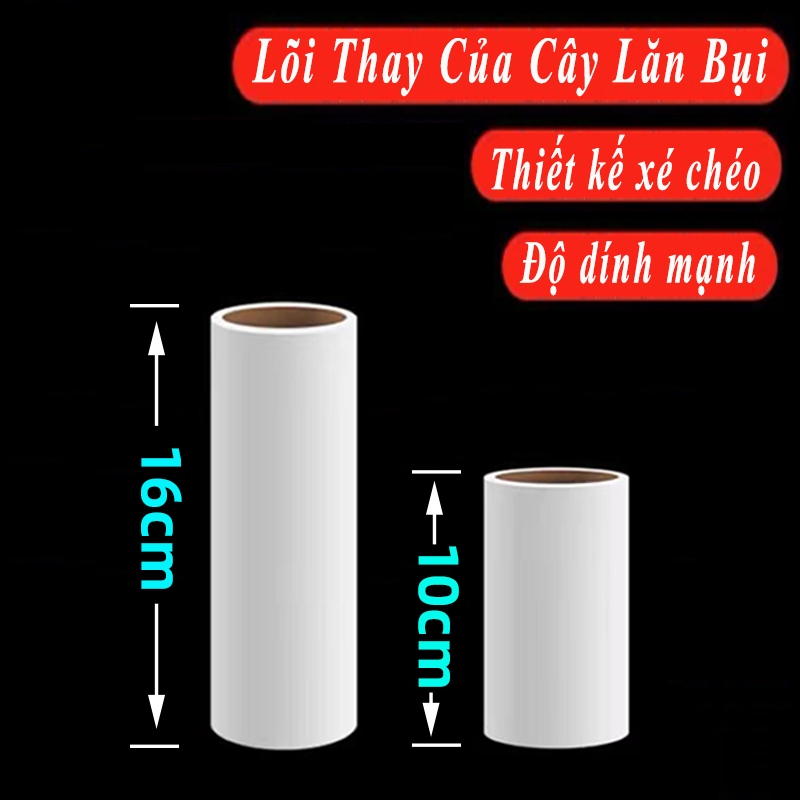 Combo-Lõi Lăn Bụi 10,16cm-Lõi Dự Phòng Thay Thế Sử Dụng Cho Cây Lăn Bụi Quần Áo Làm Sạch】