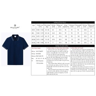 [T7_SALE 20%_HT] Áo Polo Tím Than Thiết Kế Basic 9APCT045TTT Biluxury Thoáng Mát Bền Màu
