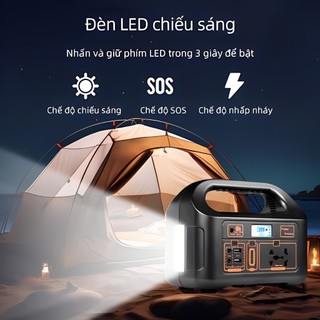 Trạm sạc di động 150W 768Wh - SẠC 6 THIẾT BỊ, PIN LiFePO4 CHỐNG CHÁY, ĐÈN LED - ĐI PHƯỢT/CẮM TRẠI
