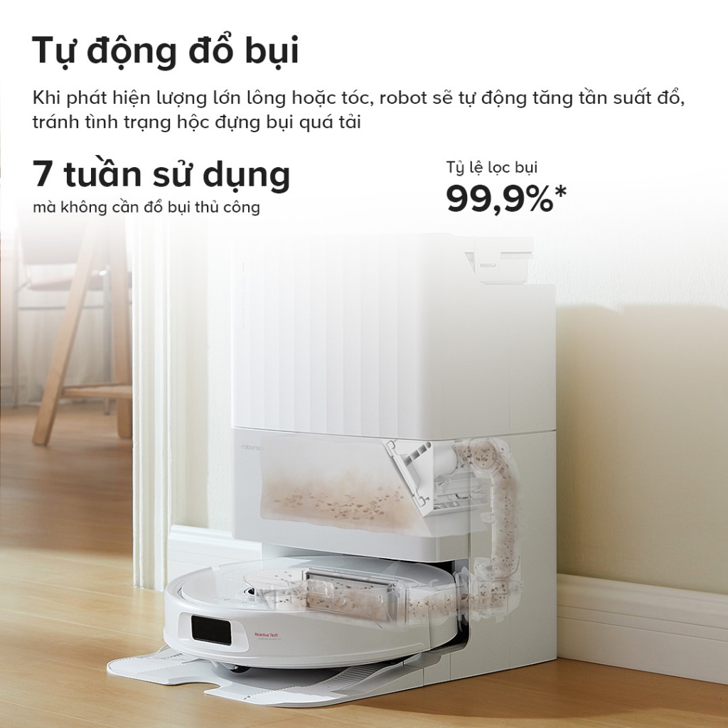 Roborock QRevo C Pro Lực 18.500 Pa Giặt Nóng 75 Độ C Robot Hút Bụi Lau Nhà - Quốc Tế bảo hành 24 tháng