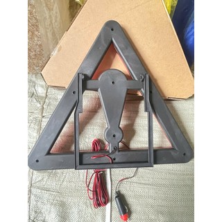 Đèn tam giác điện, đèn tam giác cảnh báo 40x40x40cm dùng cho ô tô, xe tải